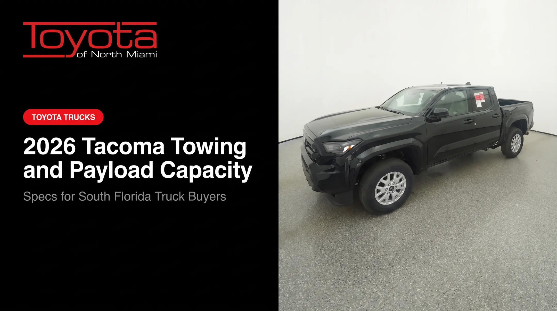 2026 Tacoma Towing and Payload Capacity