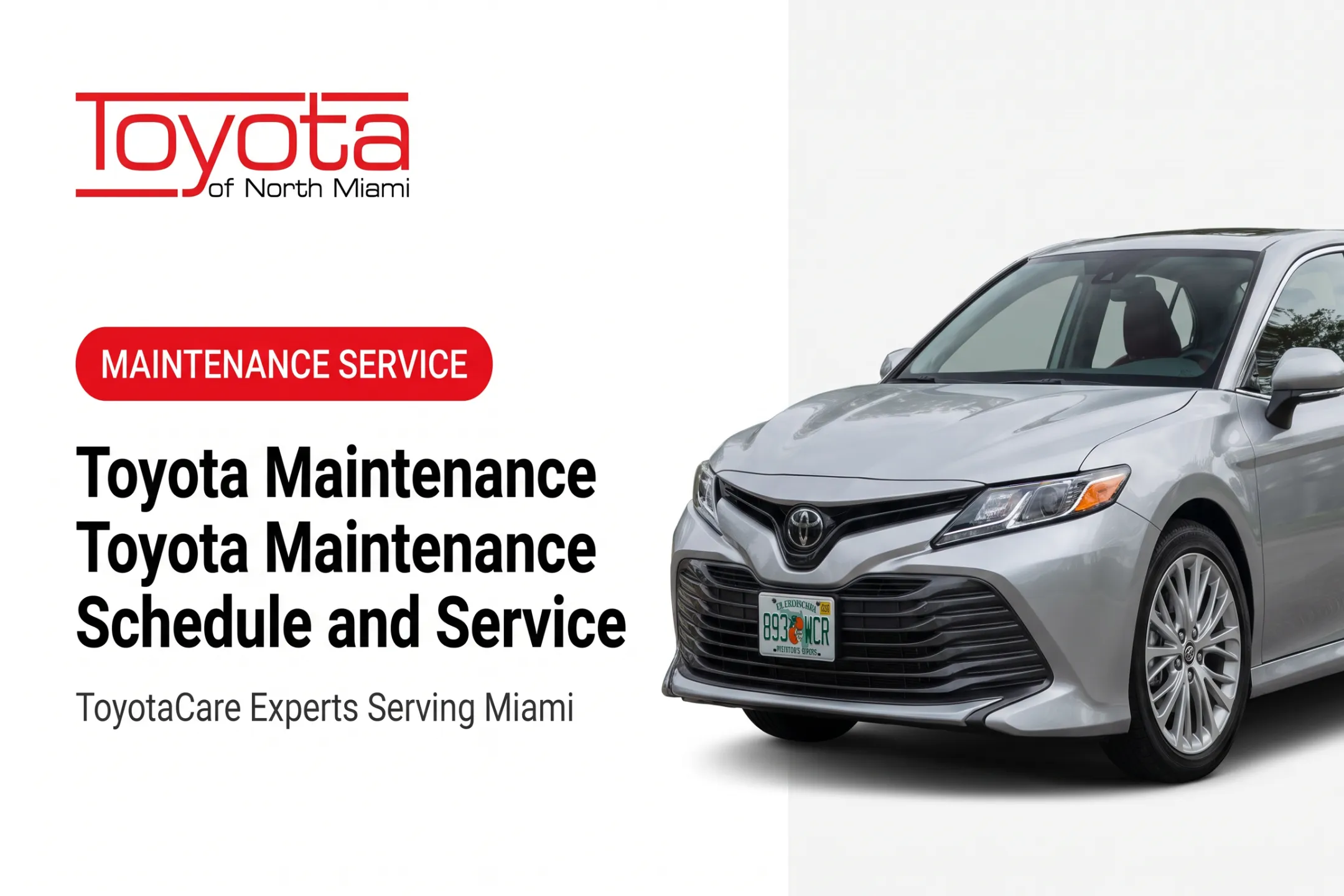 Toyota Maintenance Schedule and Service