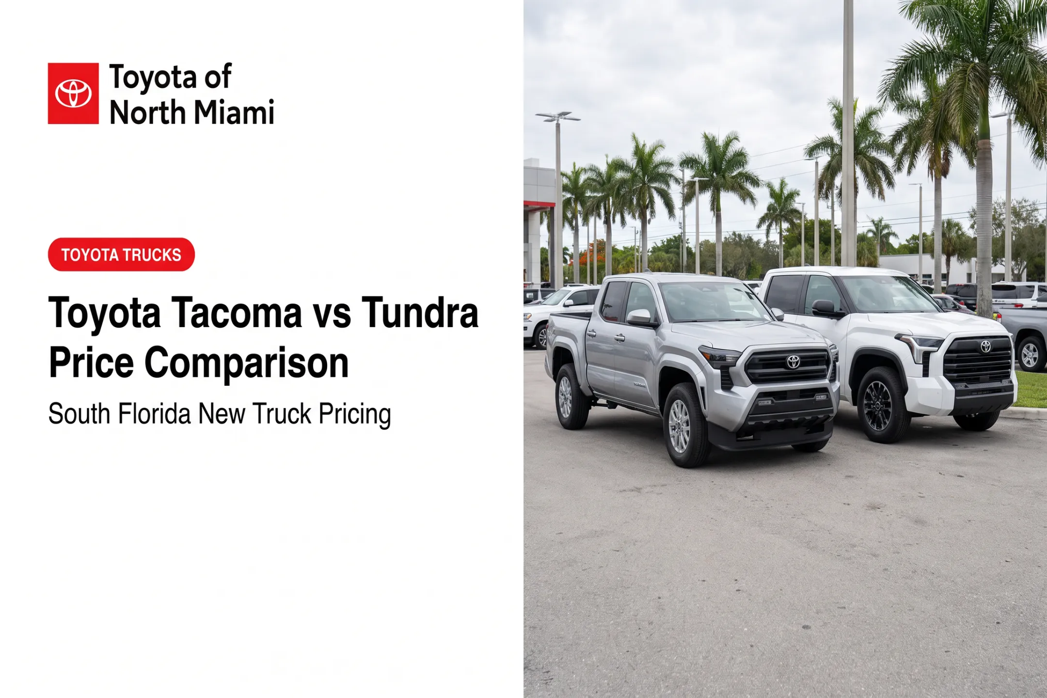 Toyota Tacoma vs Tundra Price Comparison