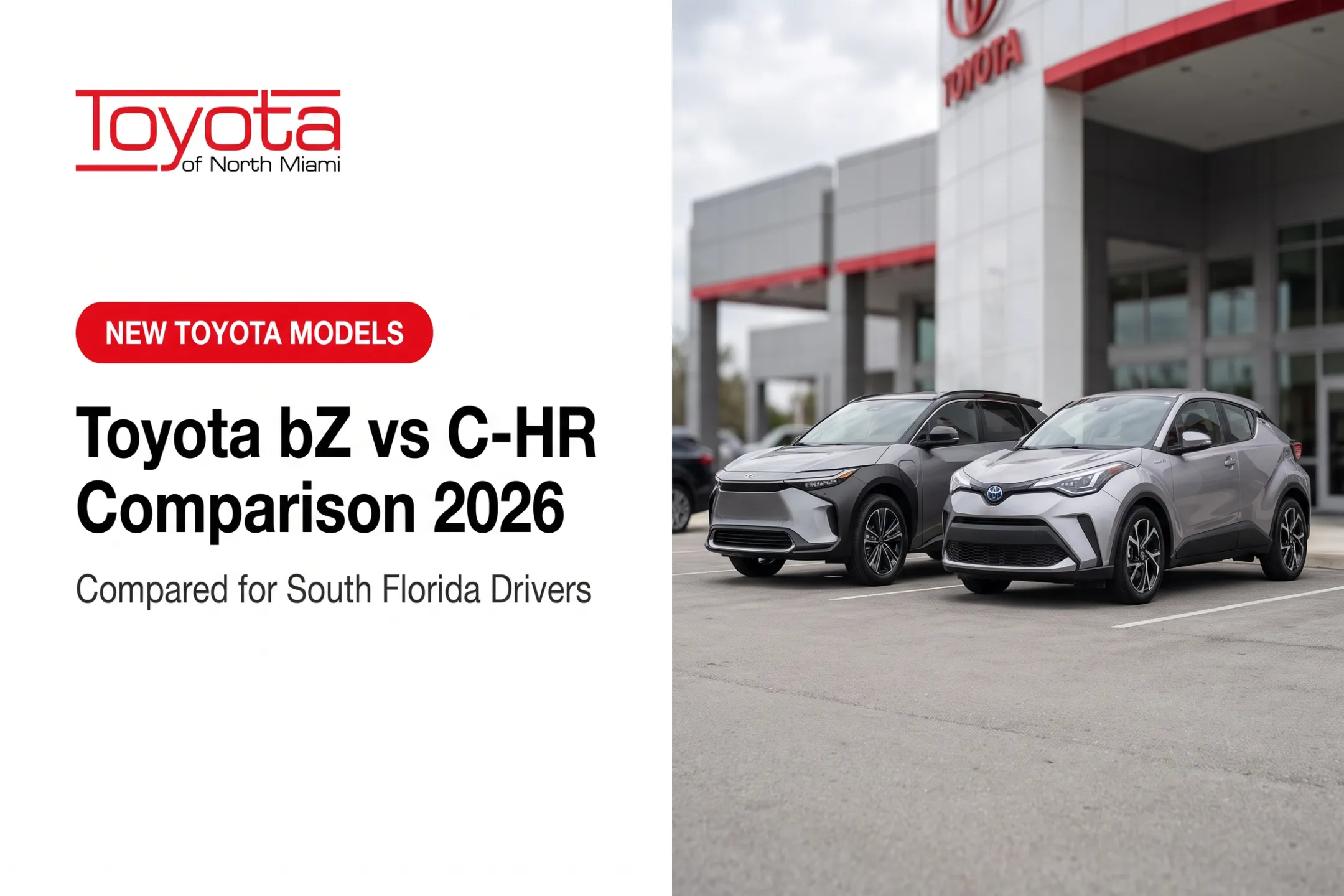 Toyota bZ vs C-HR Comparison 2026