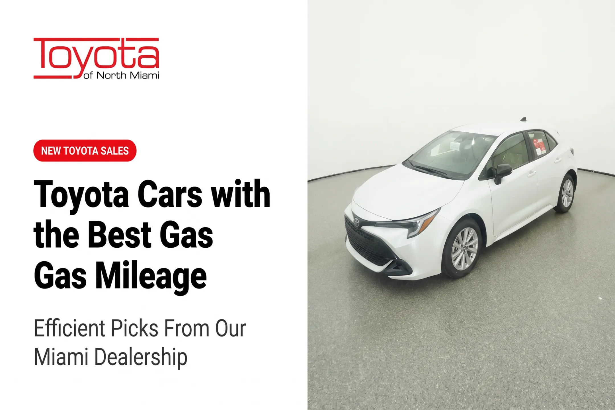 Toyota Cars with the Best Gas Mileage