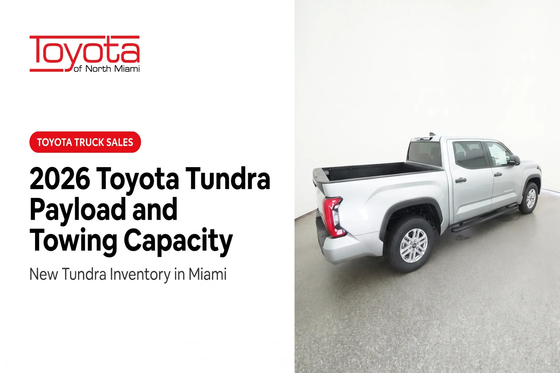 2026 Toyota Tundra Payload and Towing Capacity
