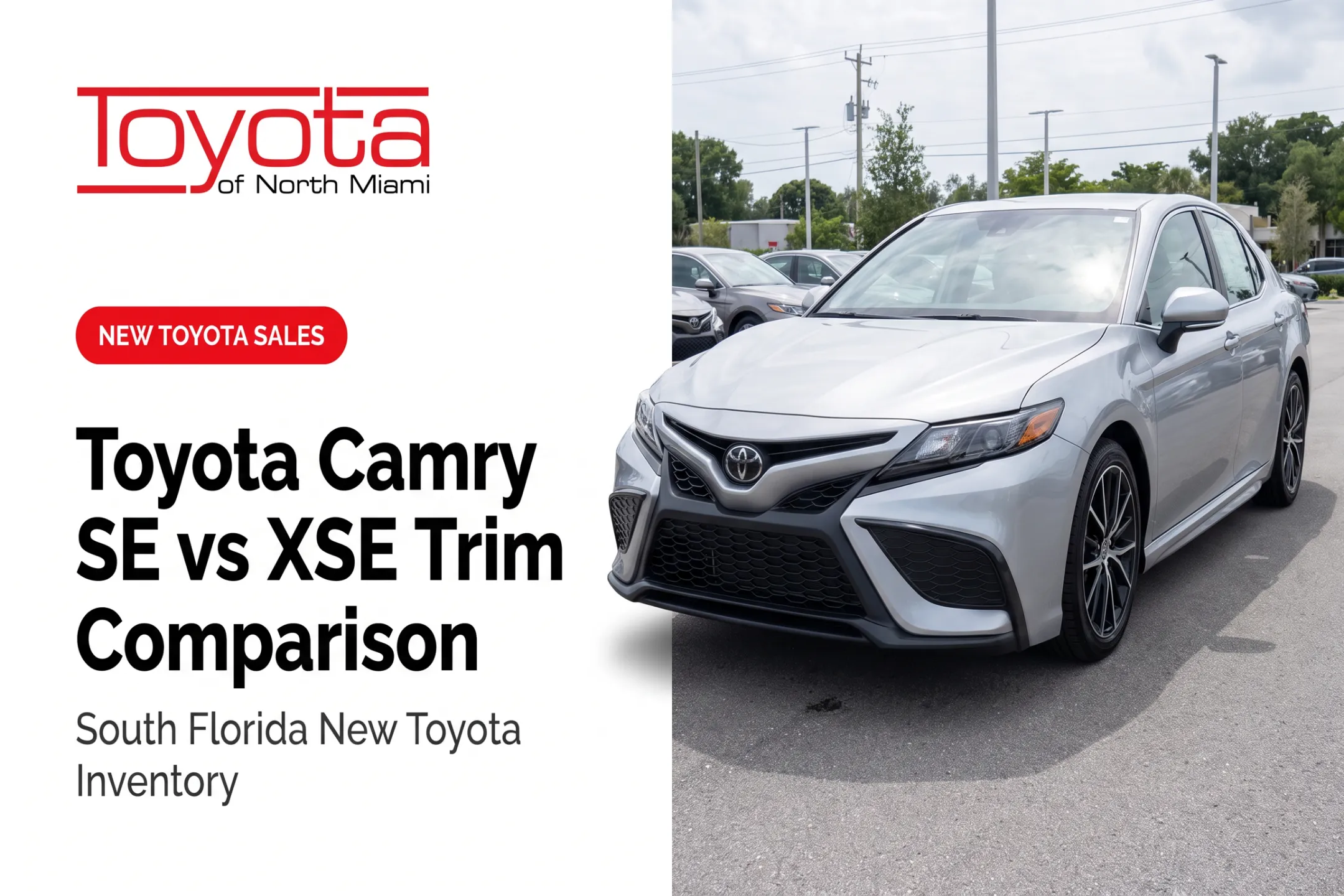 Toyota Camry SE vs XSE Trim Comparison