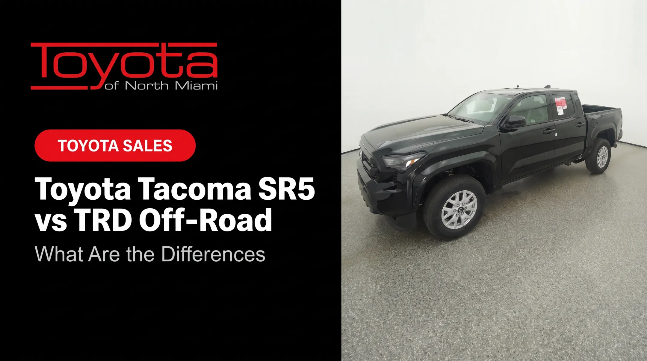 Toyota Tacoma SR5 vs TRD Off-Road: What Are the Differences