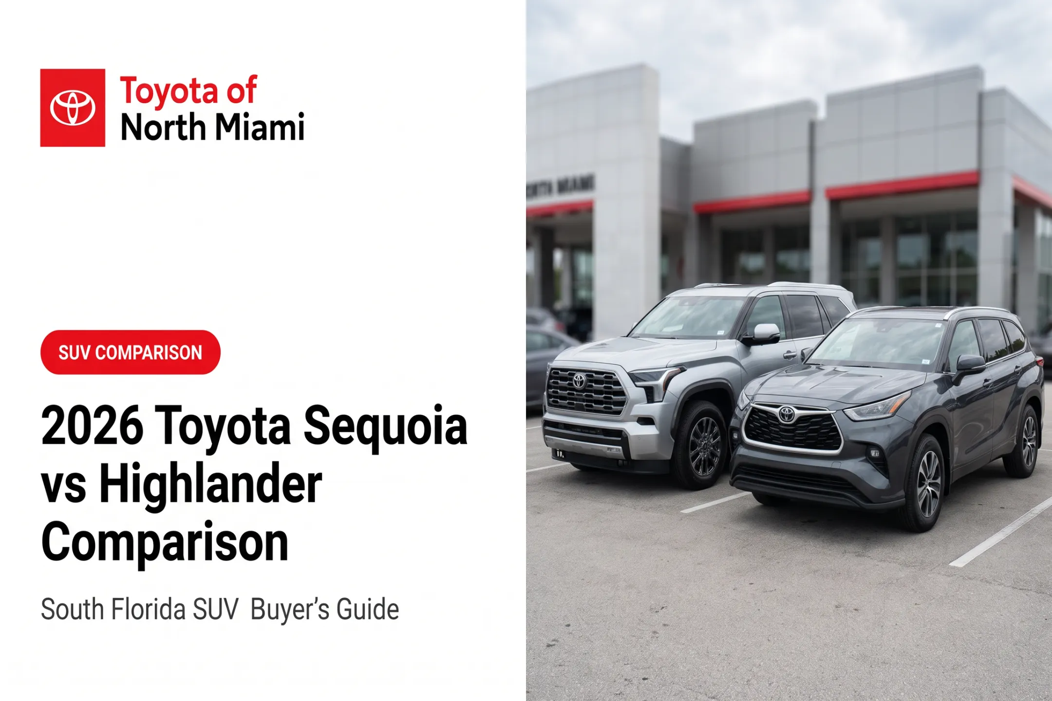 2026 Toyota Sequoia vs Highlander Comparison