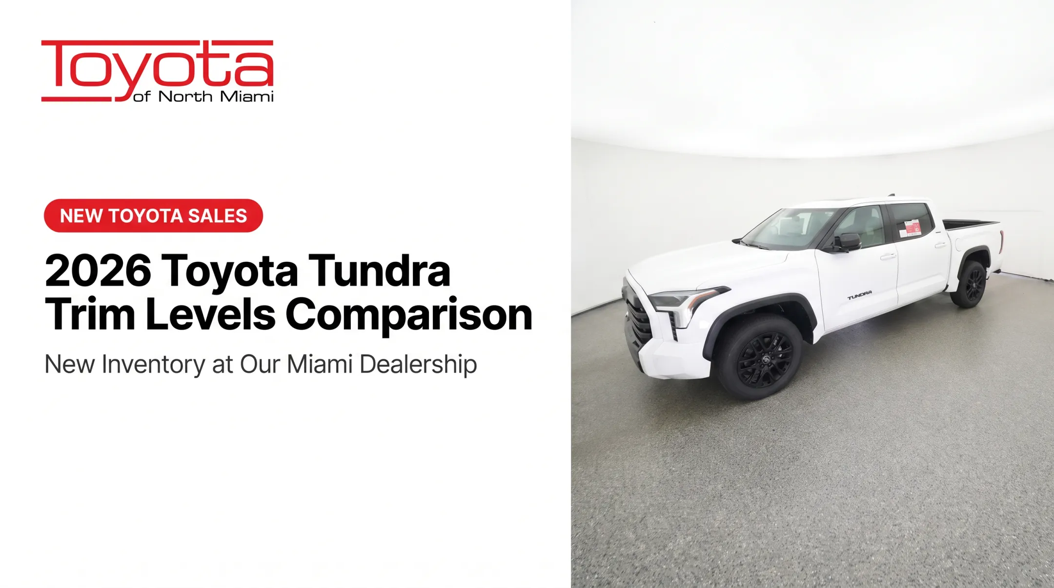 2026 Toyota Tundra Trim Levels Comparison