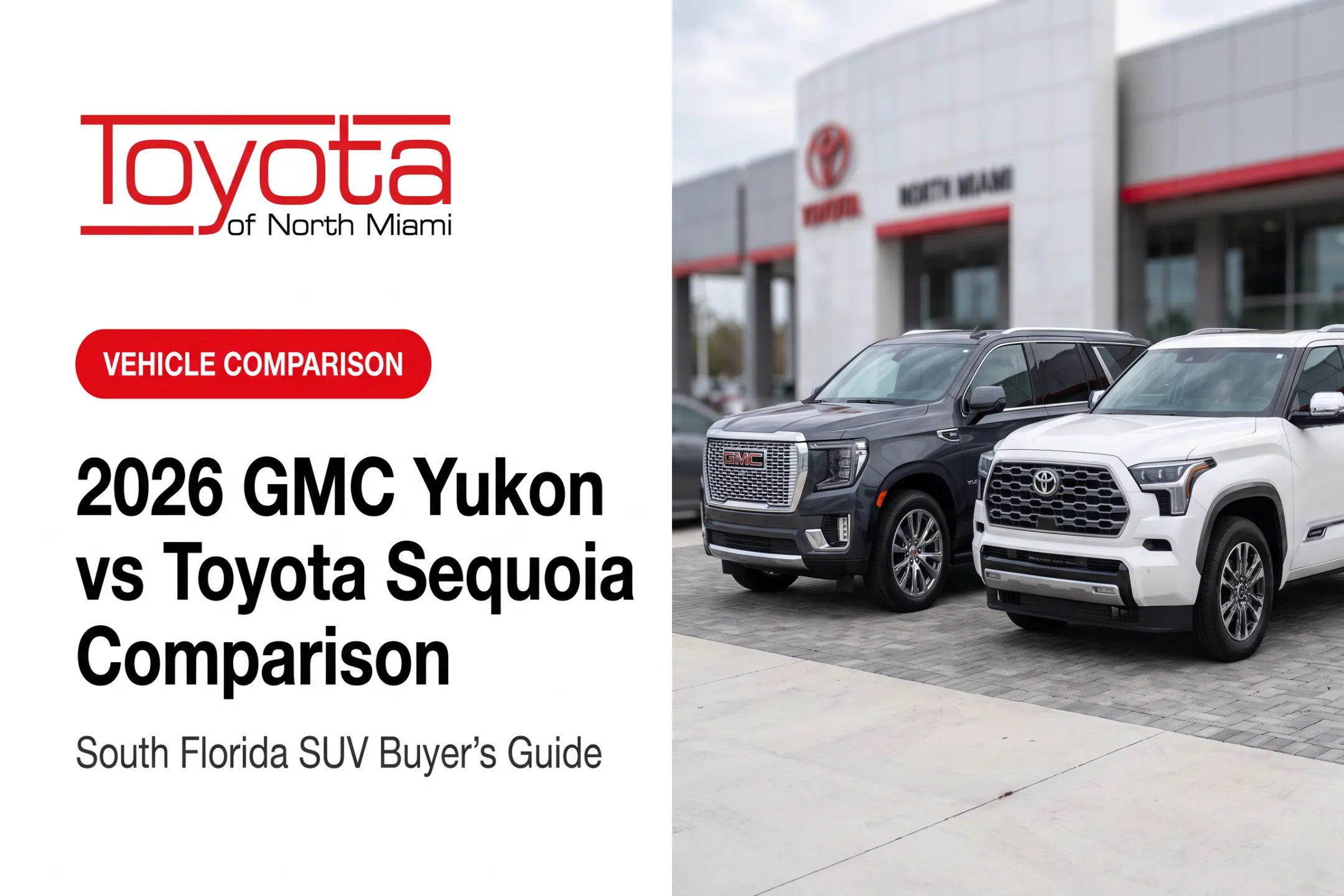 2026 GMC Yukon vs Toyota Sequoia Comparison