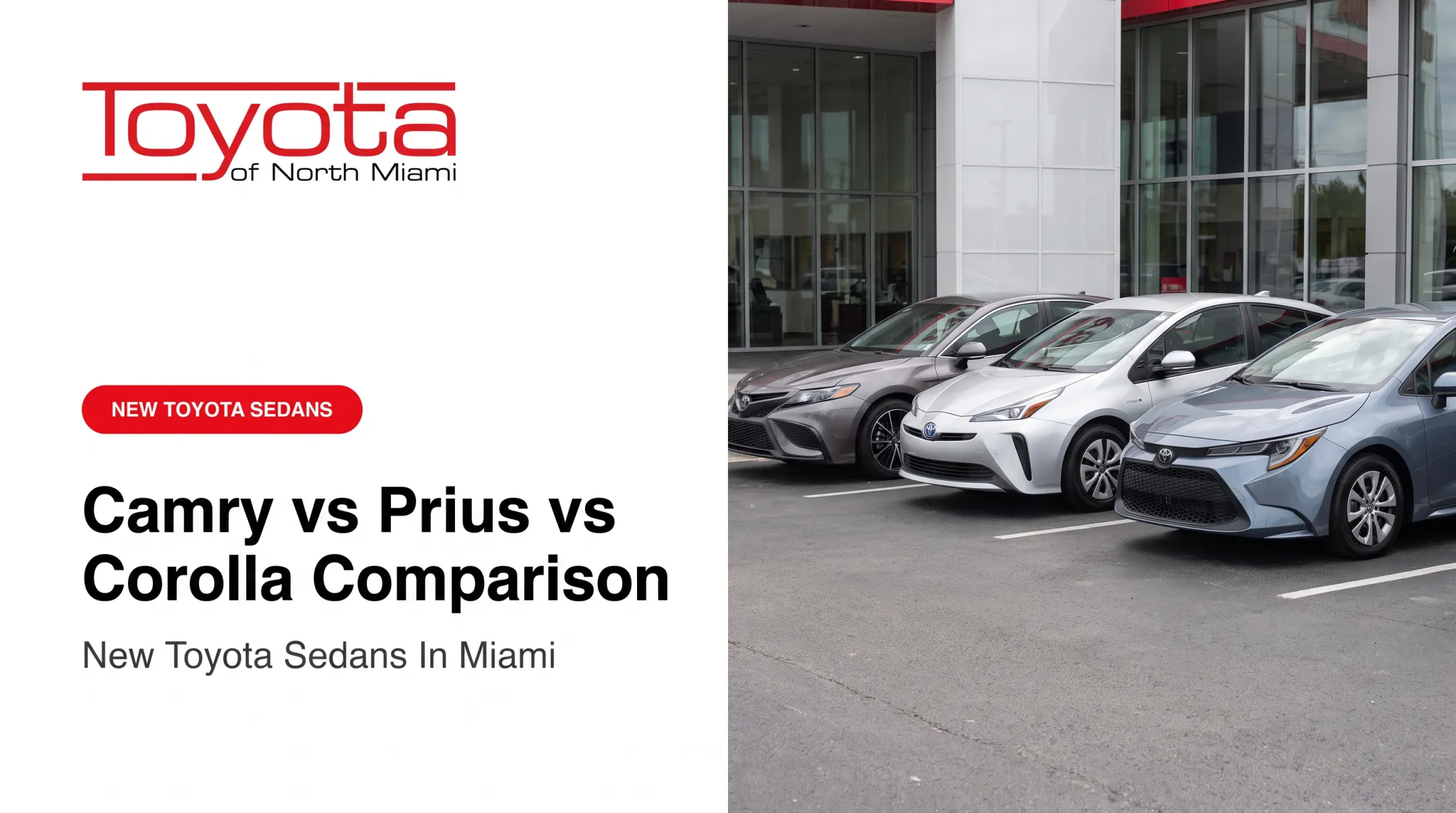 Camry vs Prius vs Corolla Comparison