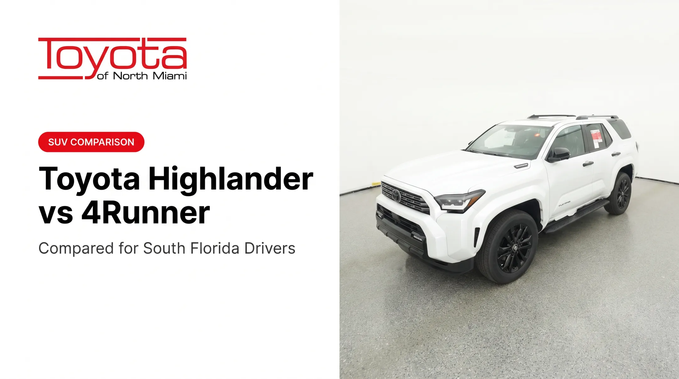 Toyota Highlander vs 4Runner