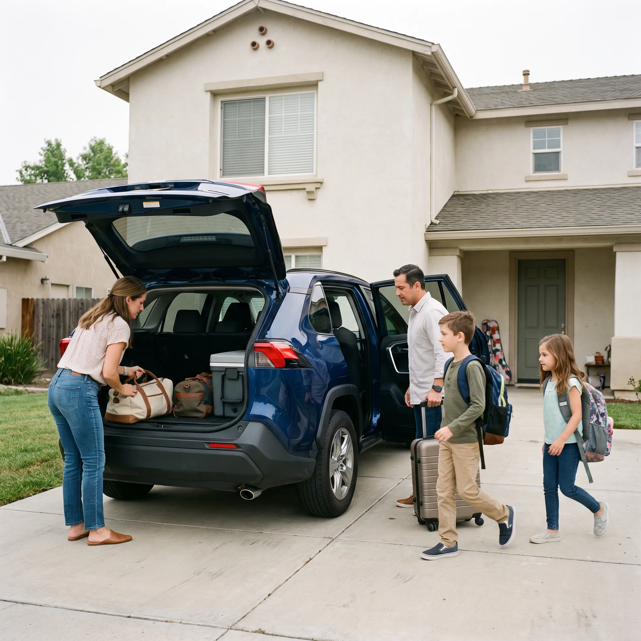 Toyota hybrid vehicle for family transportation