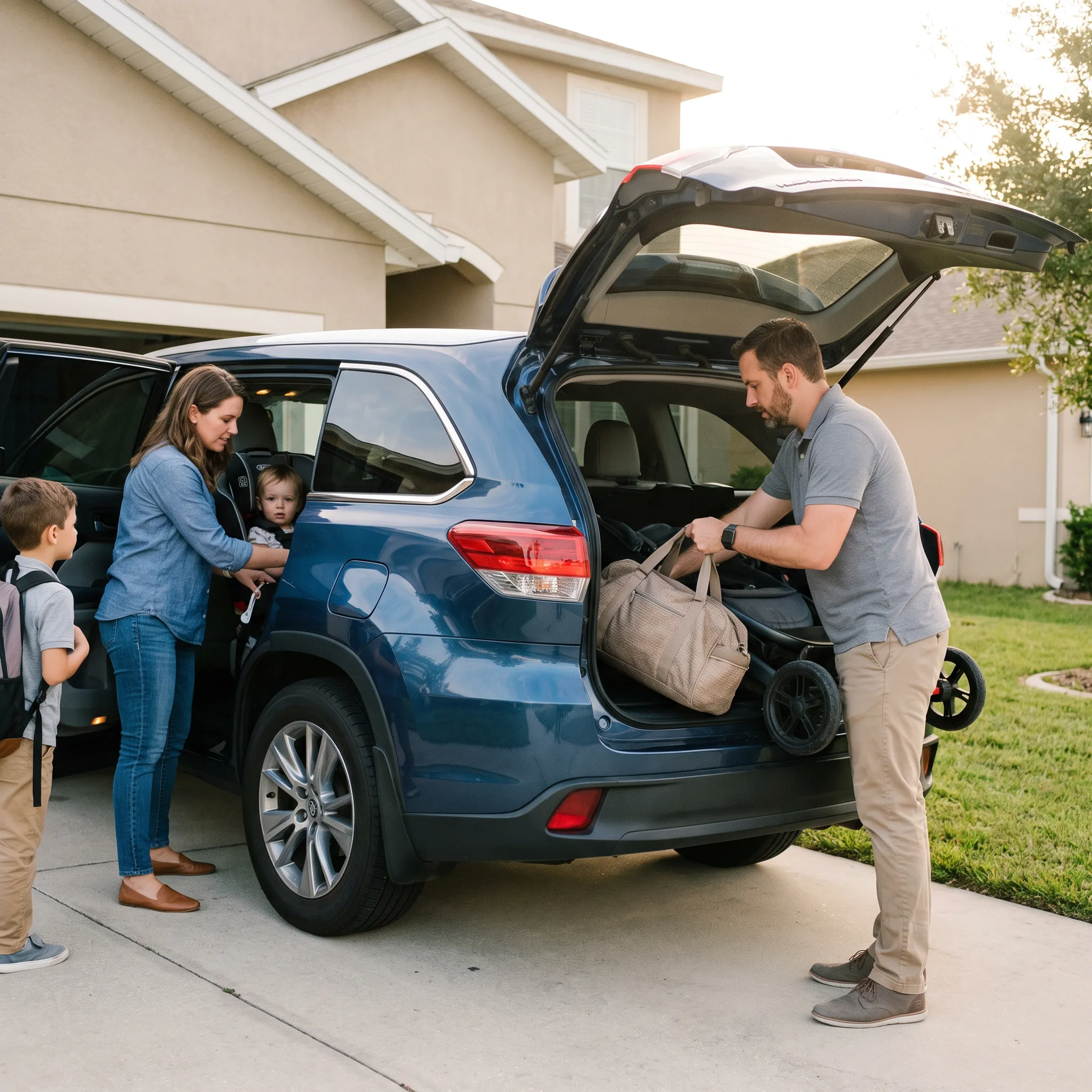 Toyota vehicle used for family transportation