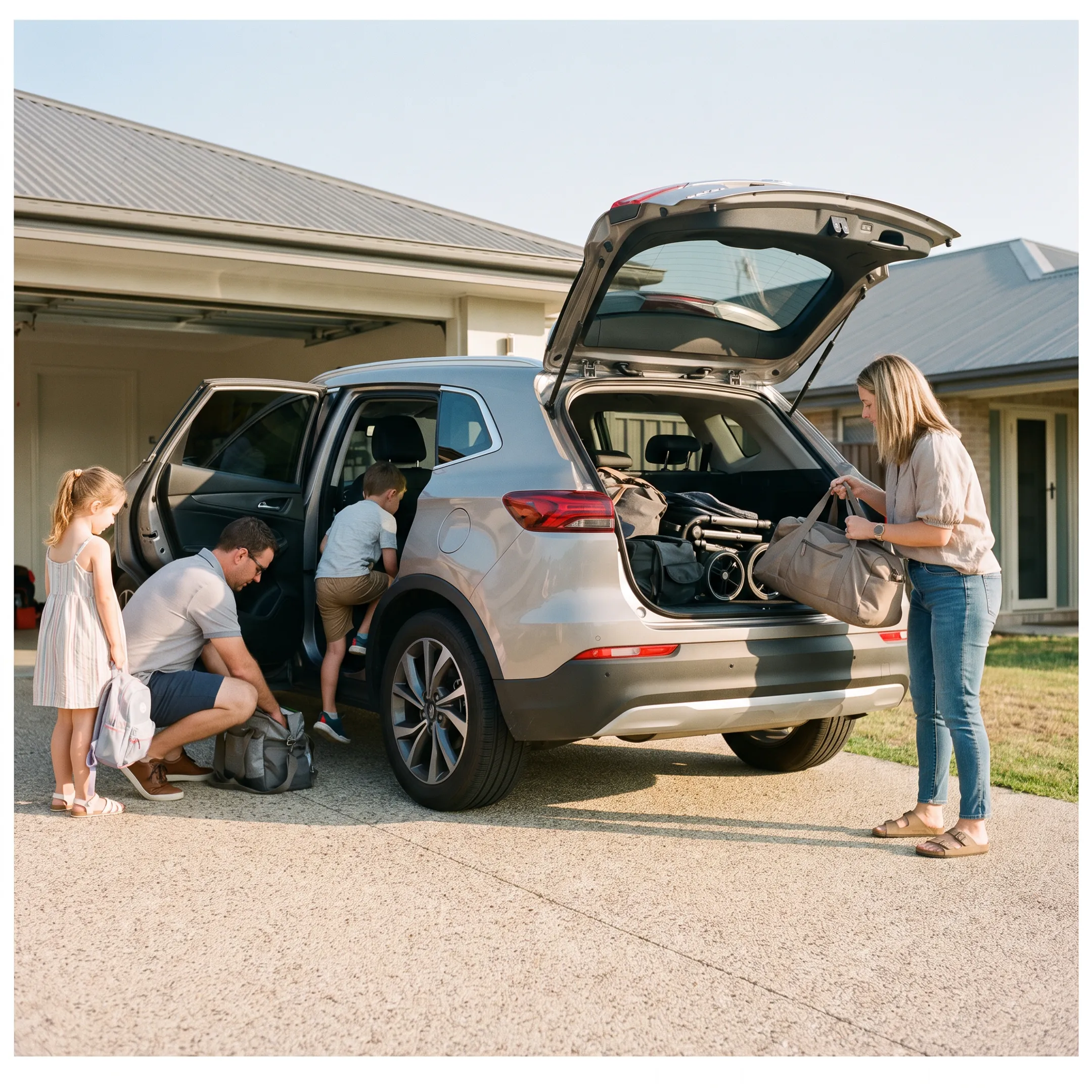 Toyota SUV used for family transportation