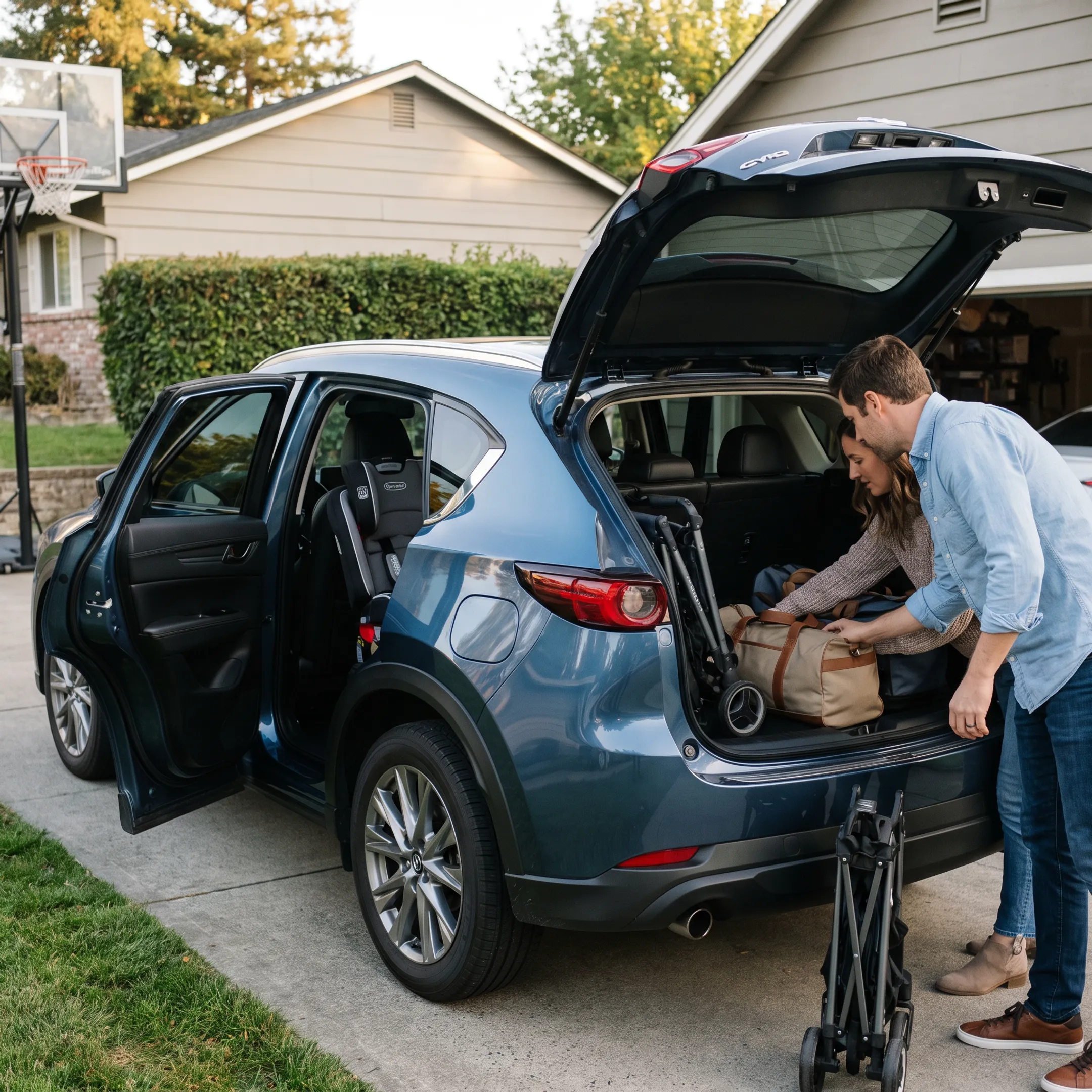 Toyota SUV used for family transportation