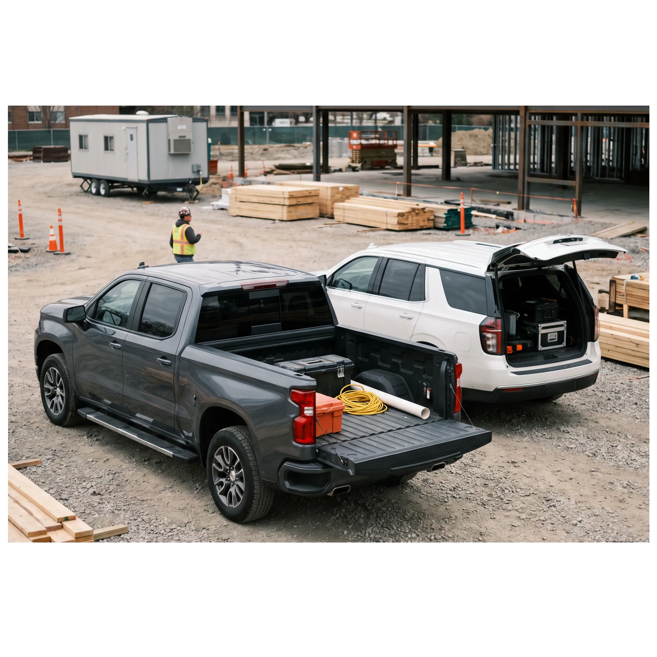 Toyota truck used for utility transport