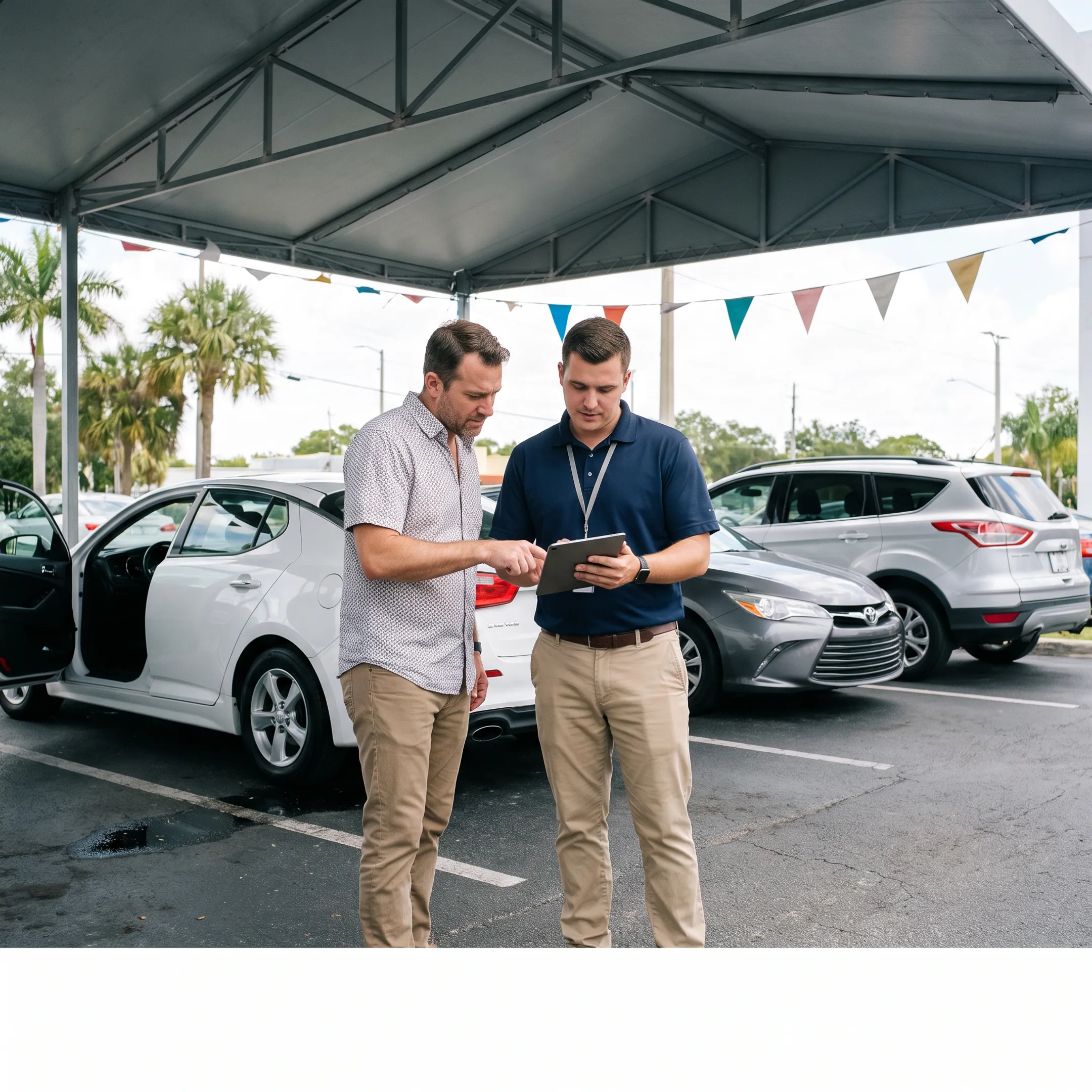 Customers trading in vehicles