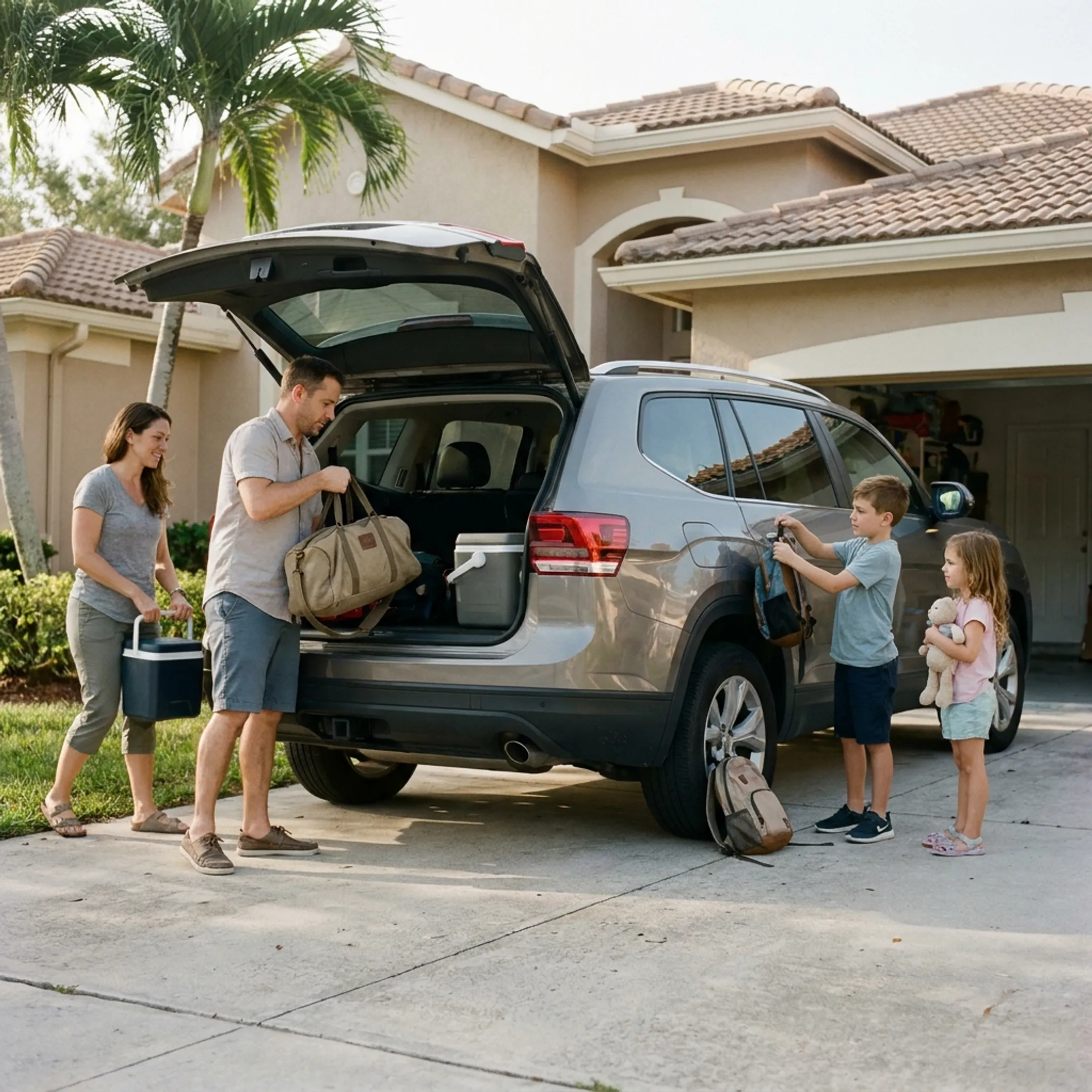 Toyota vehicle used for family transportation