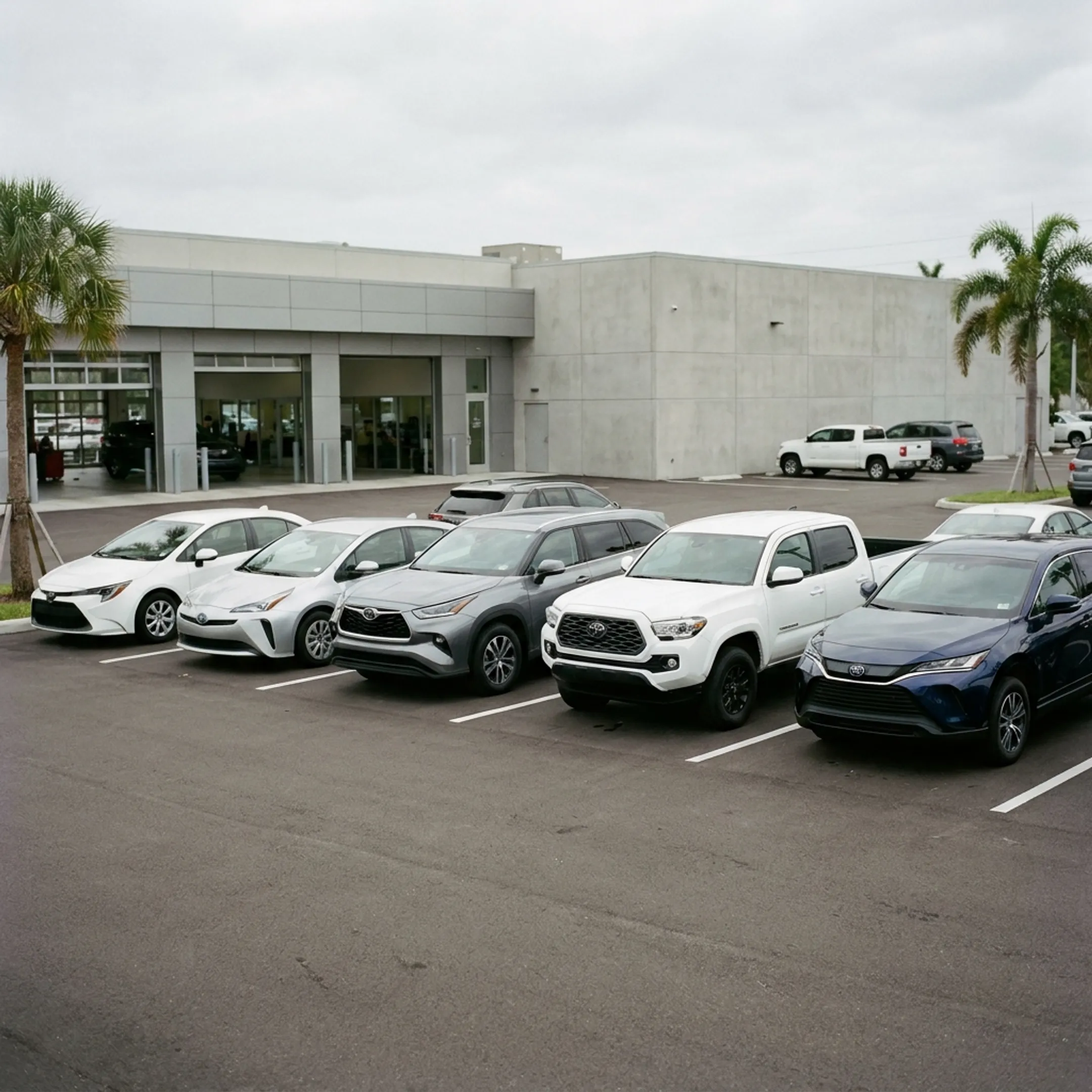 Toyota vehicles used in a business fleet
