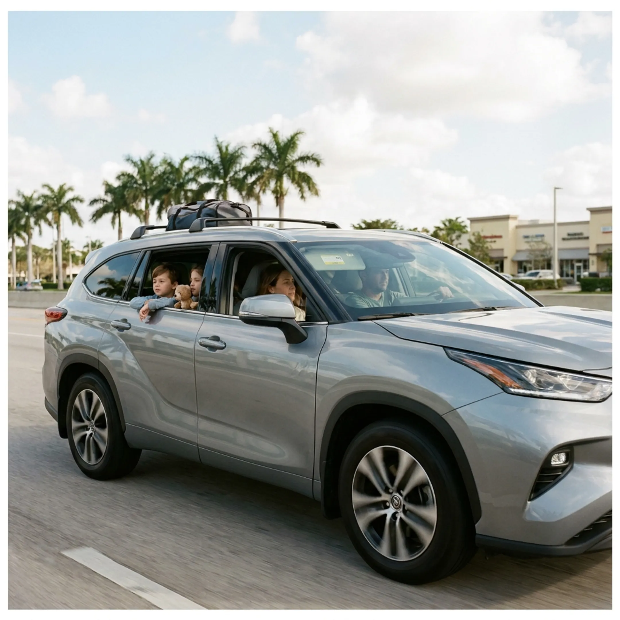 Toyota vehicle used for family transportation