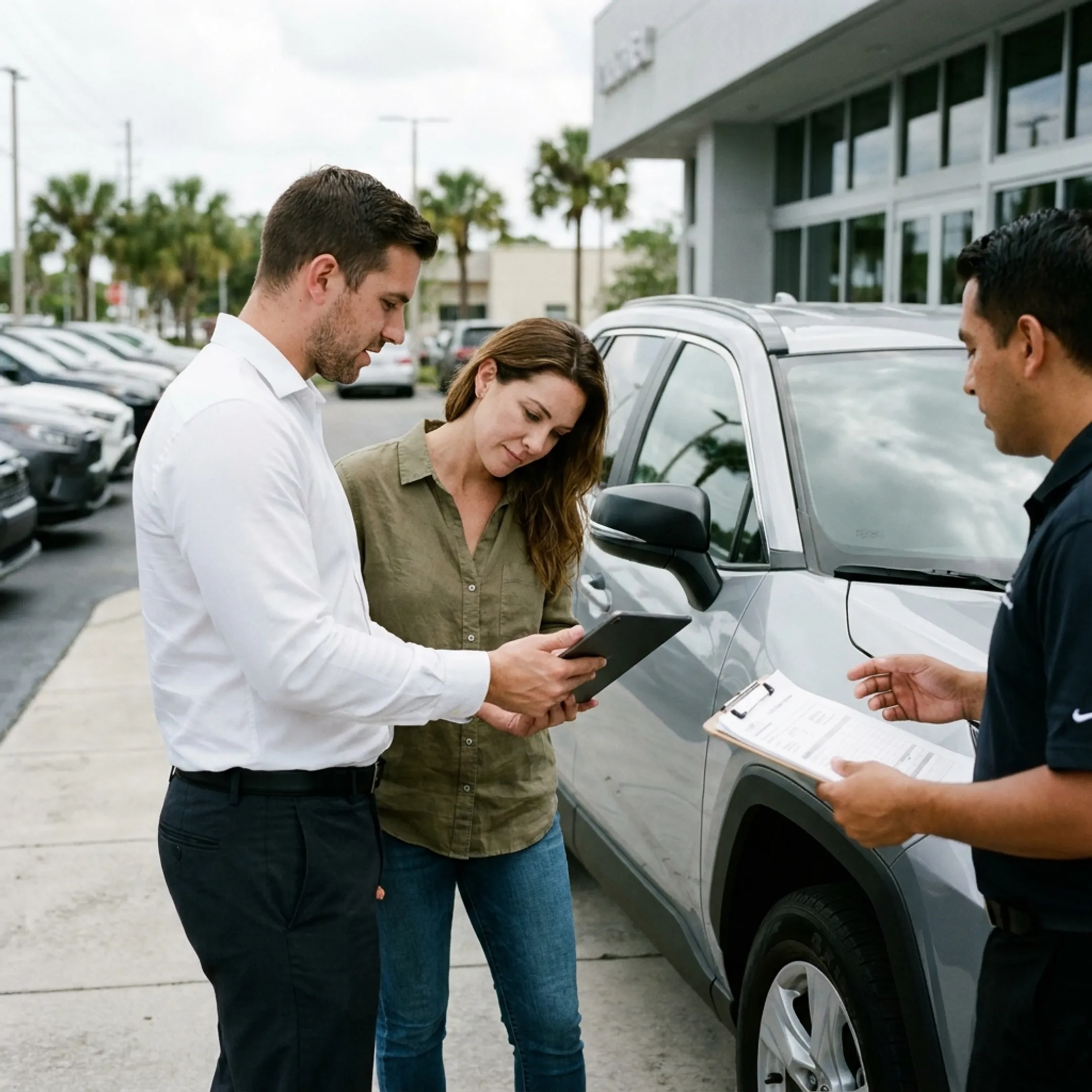 Customers trading in vehicles for used Toyota cars