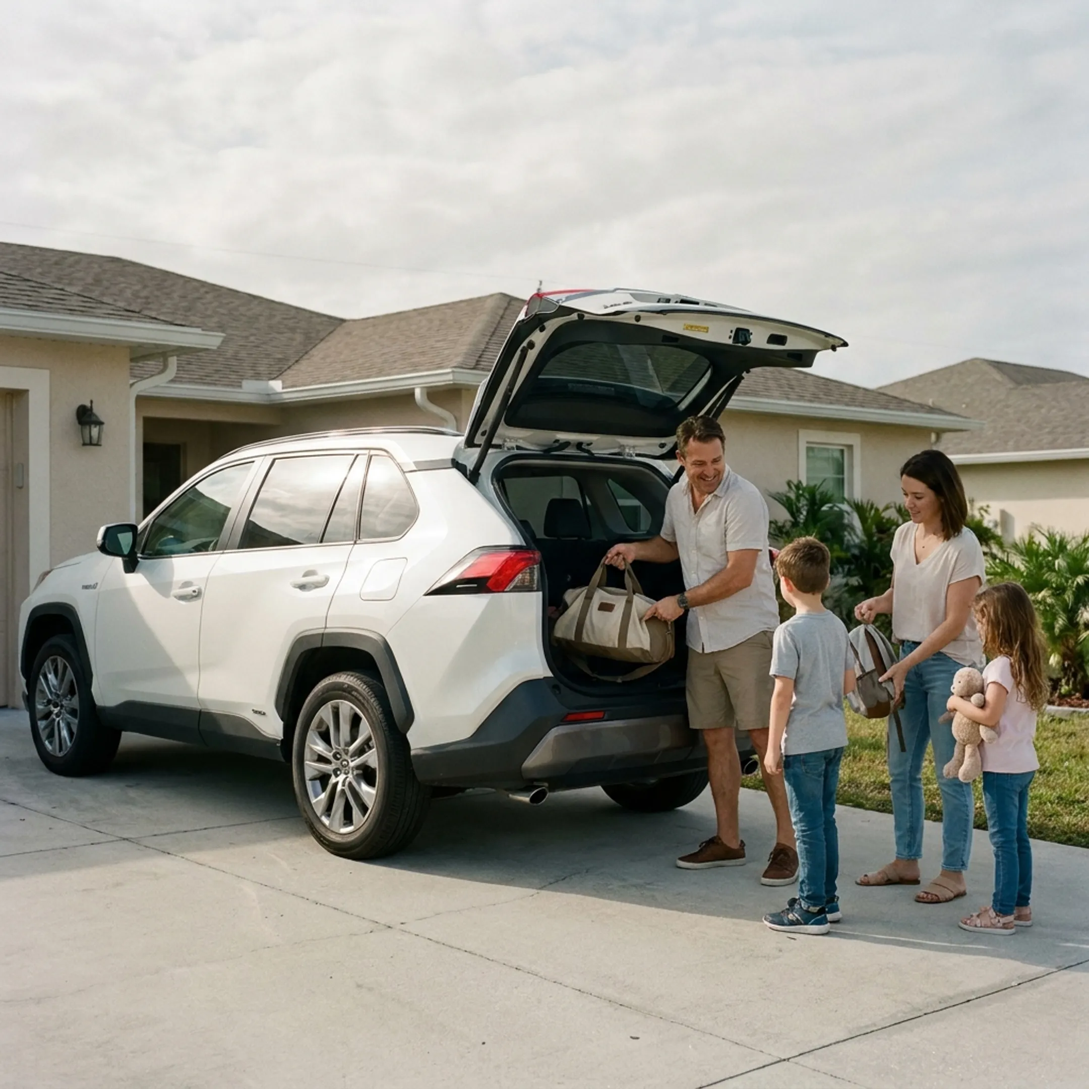 Toyota SUV used for family transportation