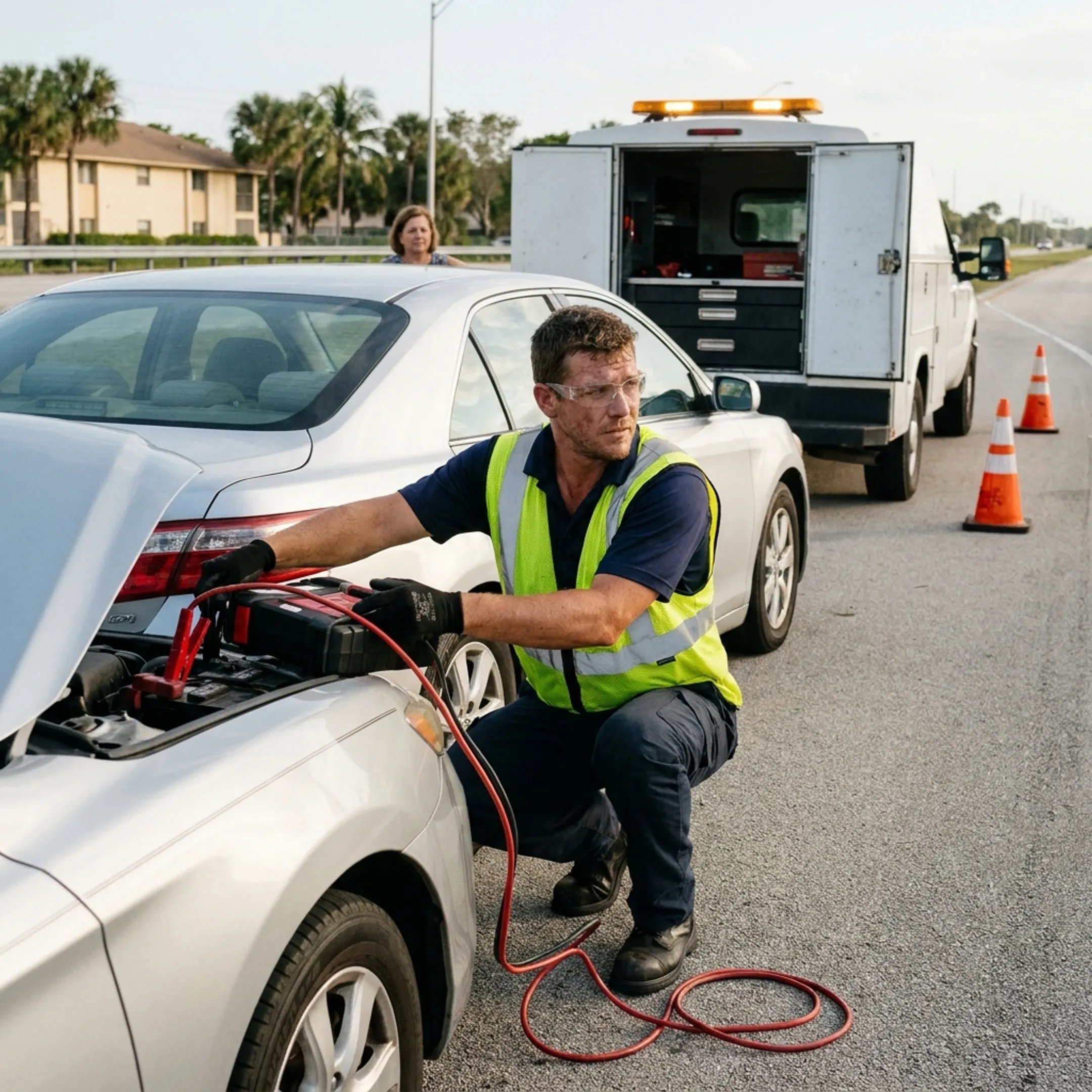 24/7 Roadside Assistance in Miami, Florida