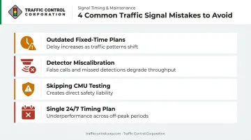 Four common traffic signal control mistakes and their performance impact on intersections