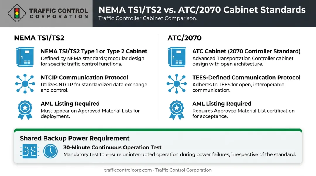 NEMA TS2 versus ATC/2070 traffic signal controller platform comparison