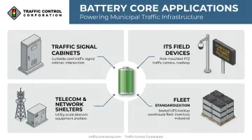 AlphaCell 220 GXL battery applications across traffic and ITS infrastructure
