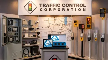 Traffic Control Corporation product lineup including signal controllers detection systems and pedestrian safety equipment