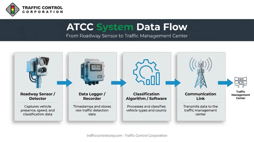 ATCC system architecture diagram showing four core detection components