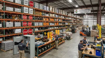 Traffic Control Corporation warehouse inventory and field service technicians