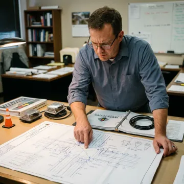 Traffic control plan review for Washington DC intersection
