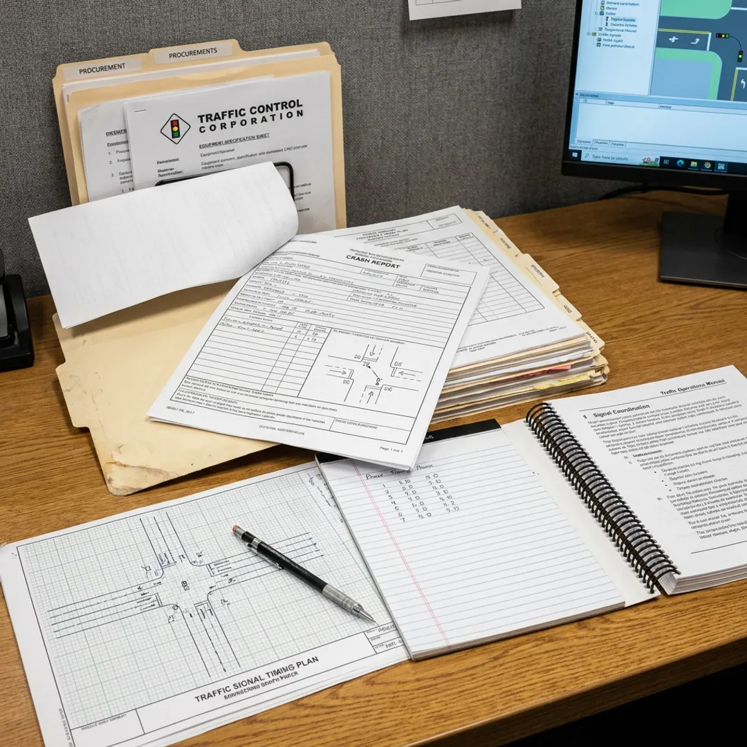 Official traffic crash report documentation