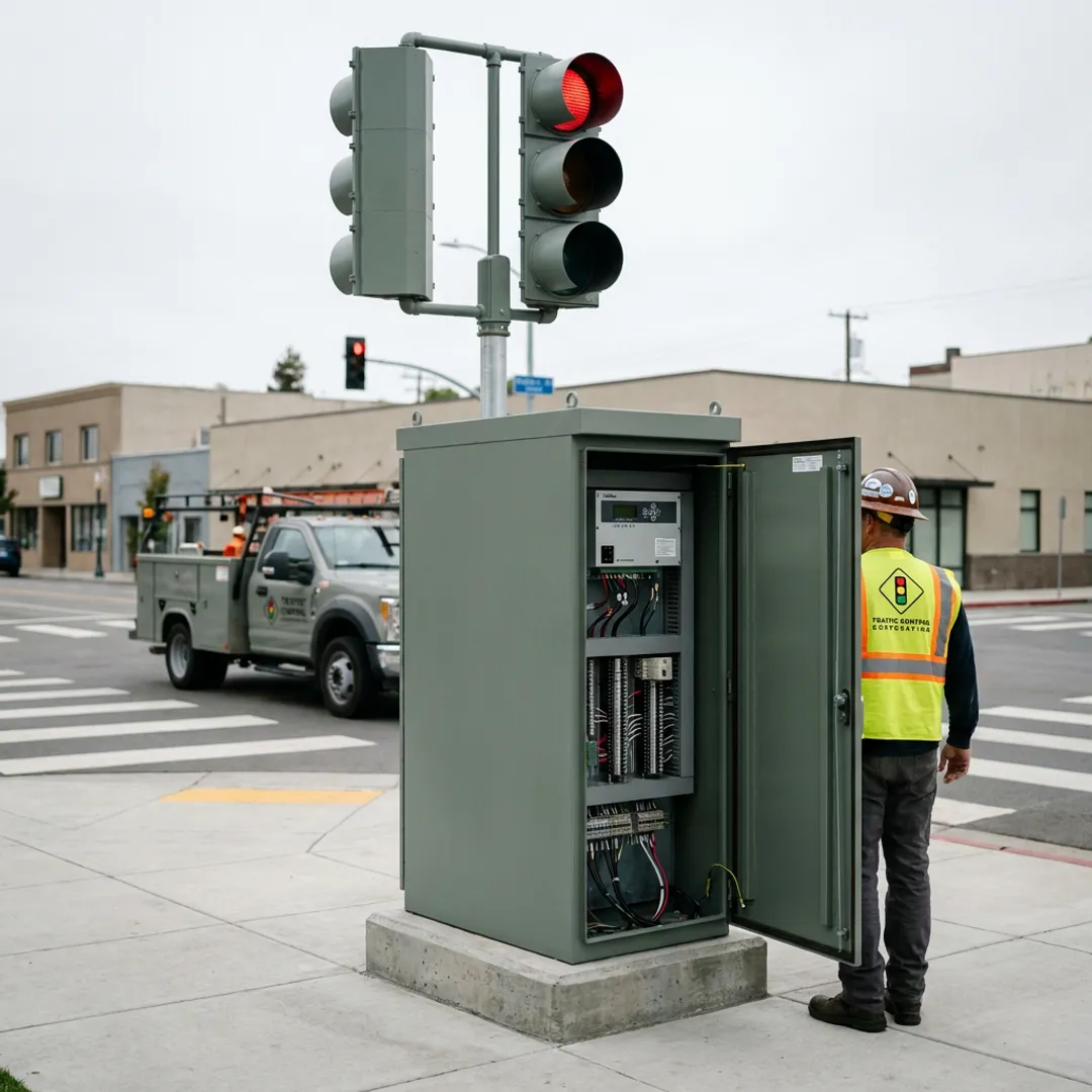 Traffic signal malfunction at an intersection