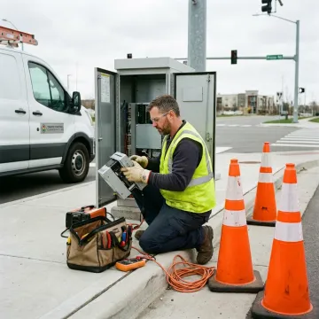 Traffic signal cabinet equipment support