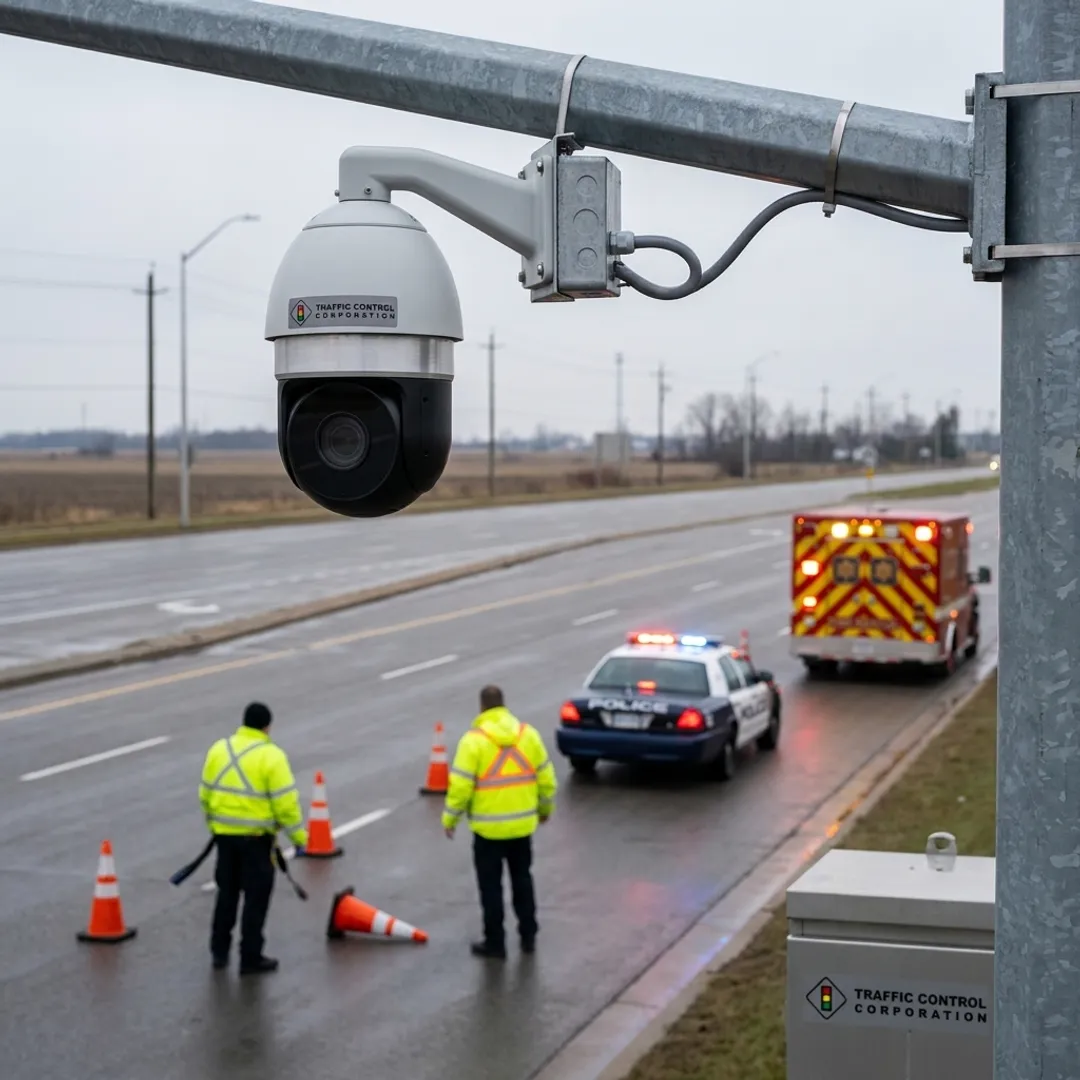 PTZ camera aiding emergency response monitoring