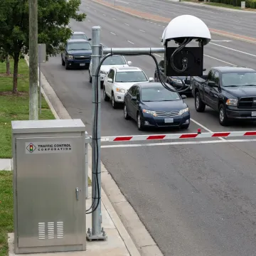 ITS gate camera monitoring traffic access point