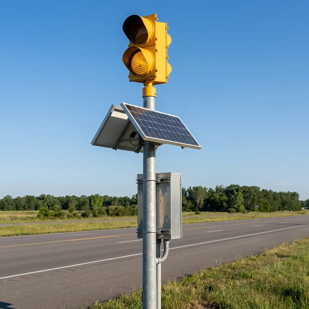 Solar Powered Warning Beacons – 24/7