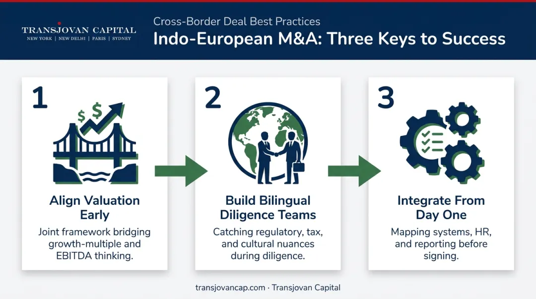 Three best practices for successful Indo-European M&A deal execution