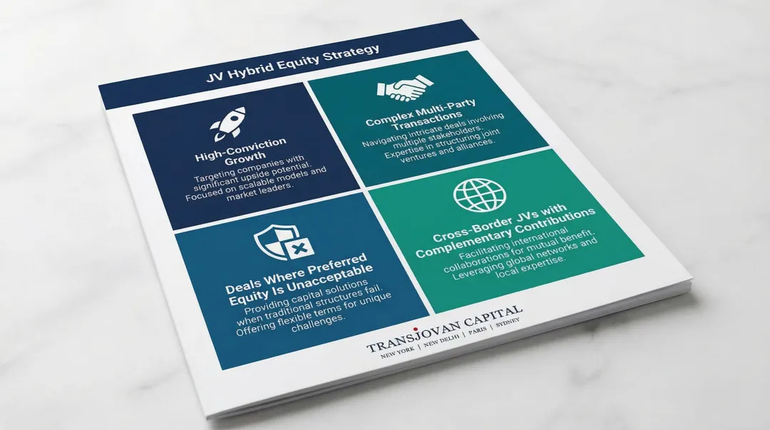Four strategic deal scenarios where JV hybrid equity structure fits best