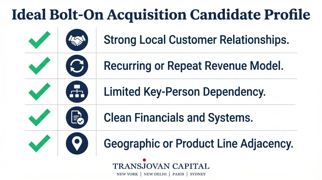 5 characteristics of ideal bolt-on acquisition target for Midwest platform companies