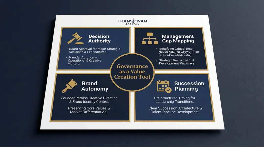 Founder-led brand acquisition governance framework four critical success factors