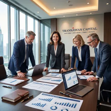 Private equity M&A strategy consulting team in discussion
