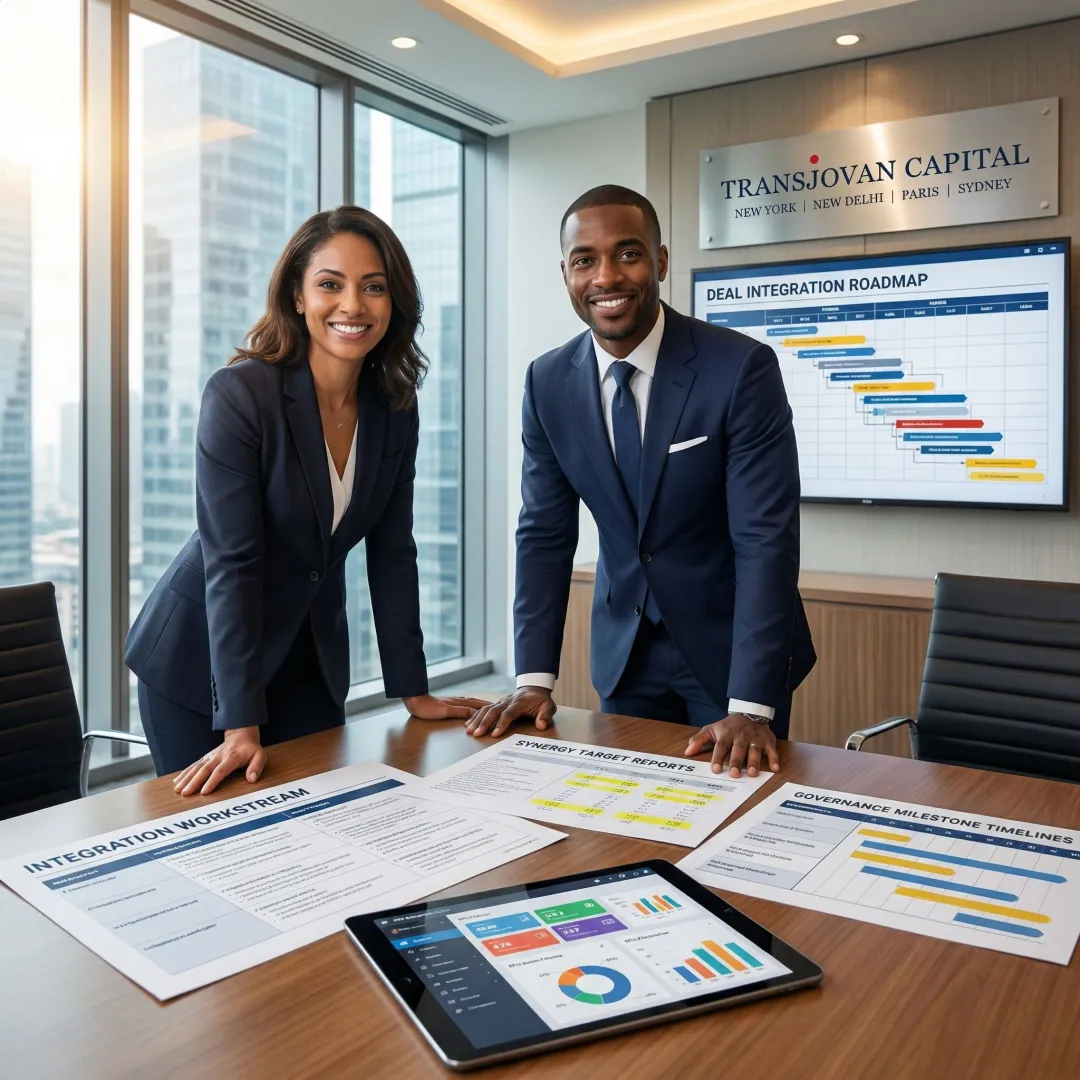 Consultants planning post-merger integration workstreams