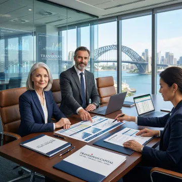 M&A advisory meeting in Sydney office