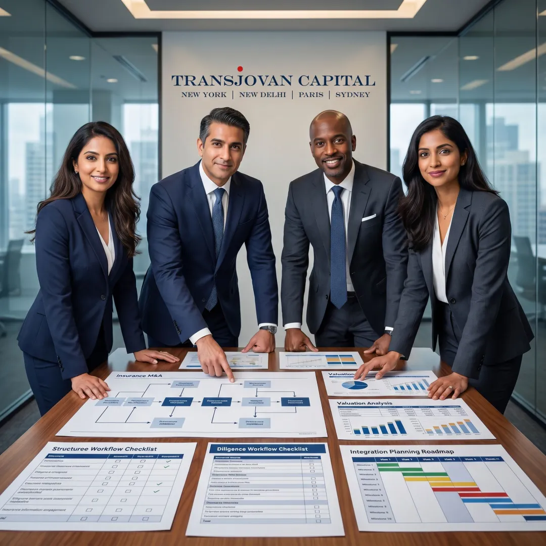 Insurance M&A advisory process planning session