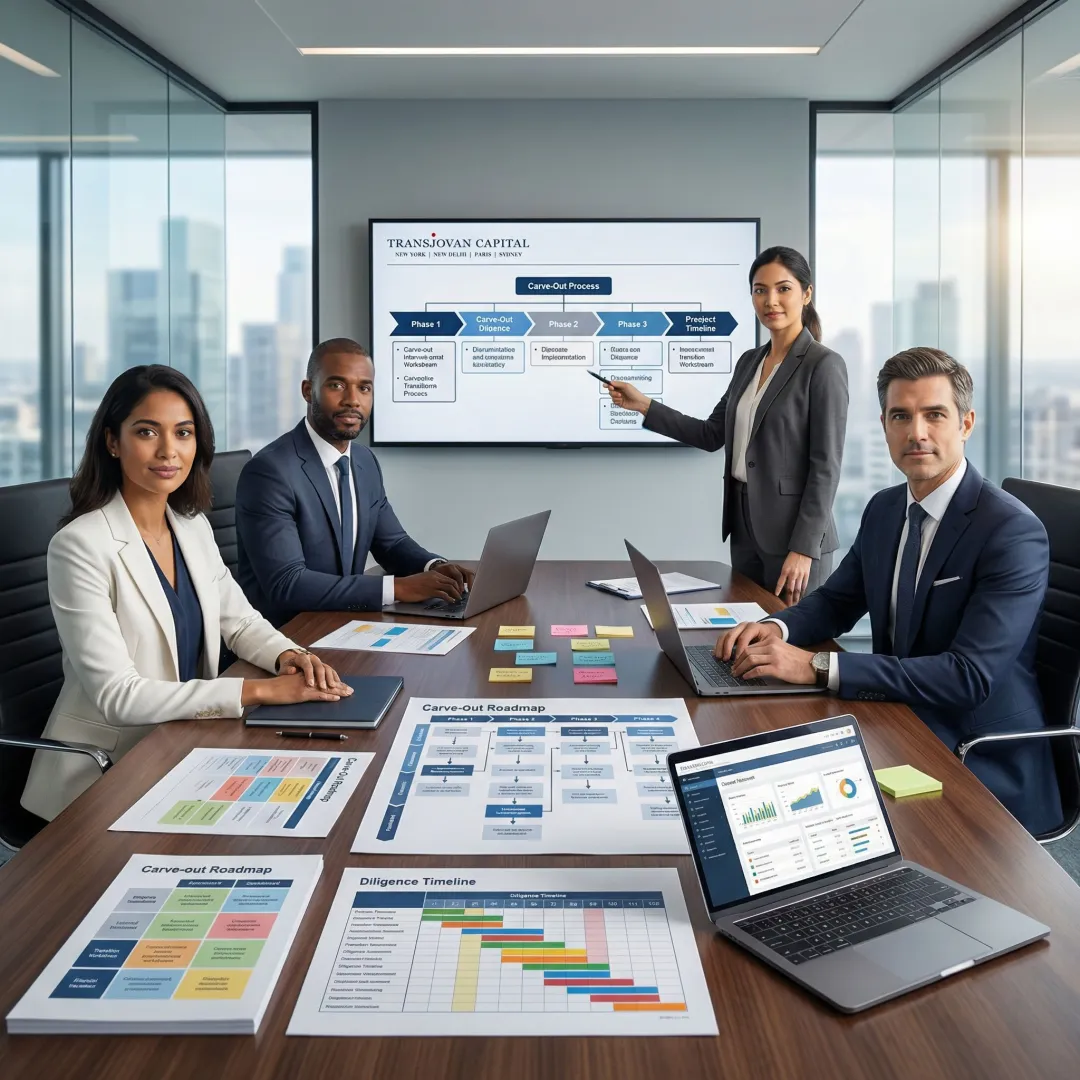 Corporate advisors managing a divestiture process