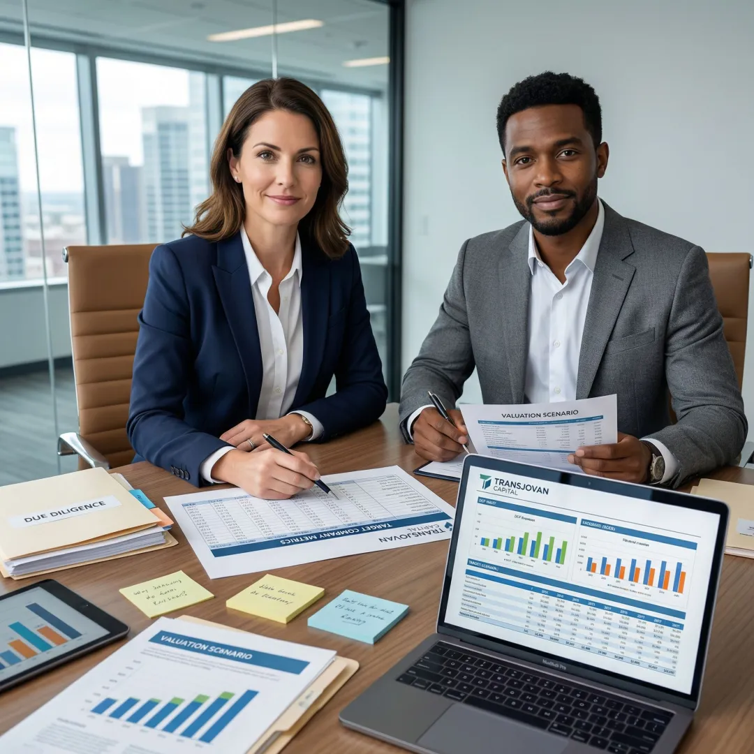 Financial advisory team building acquisition valuation model