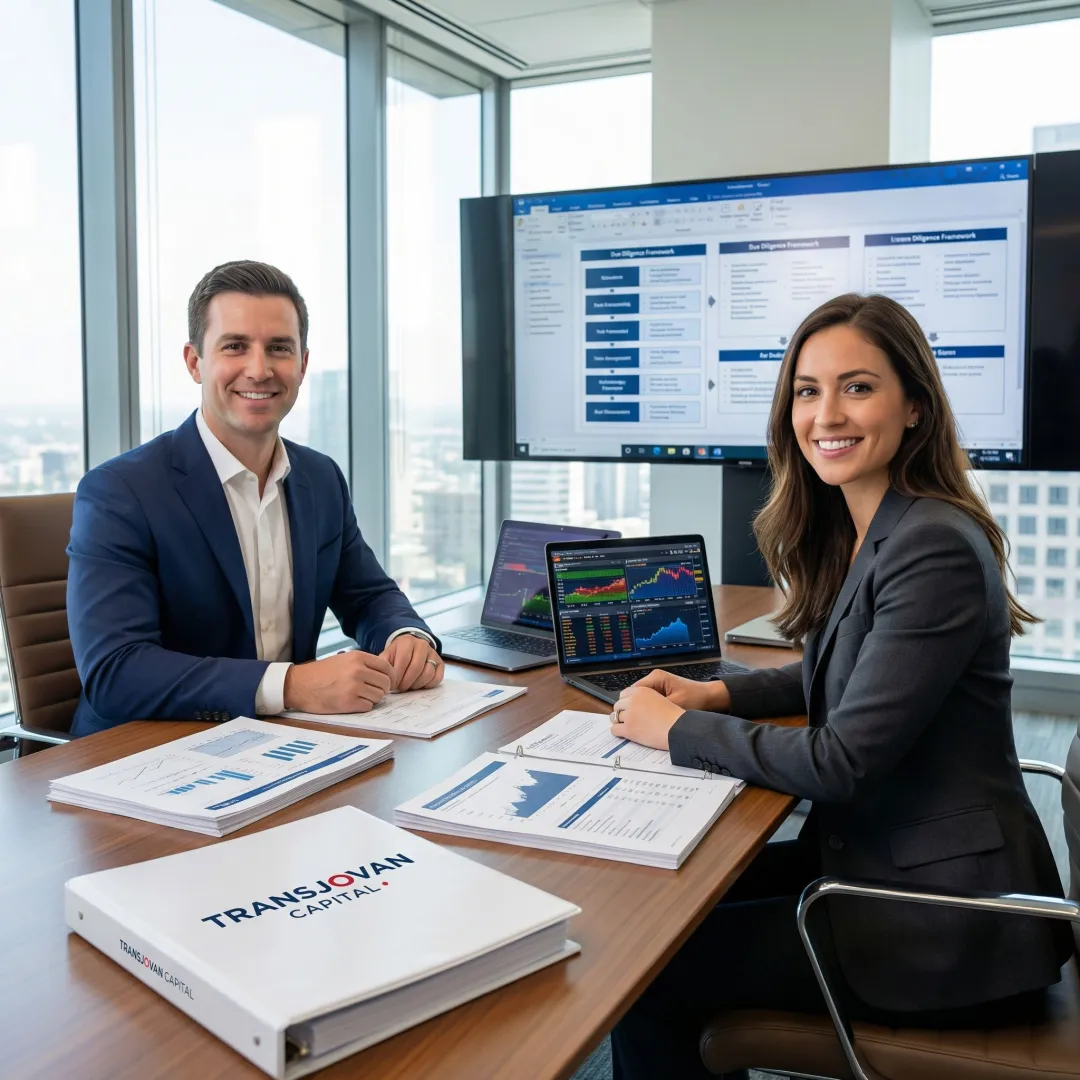 Advisors analyzing target company performance for due diligence