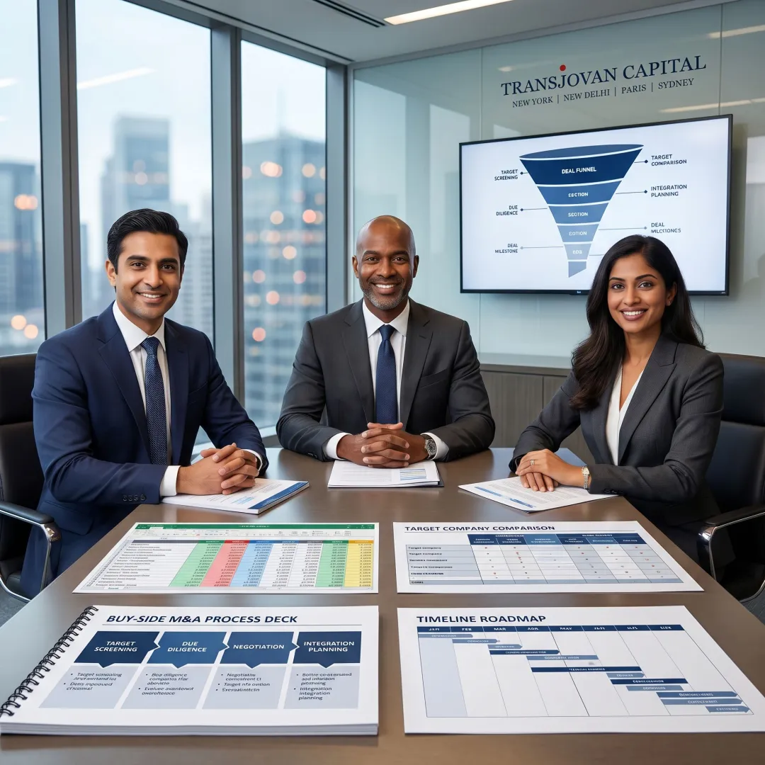 Buy-side M&A process planning session